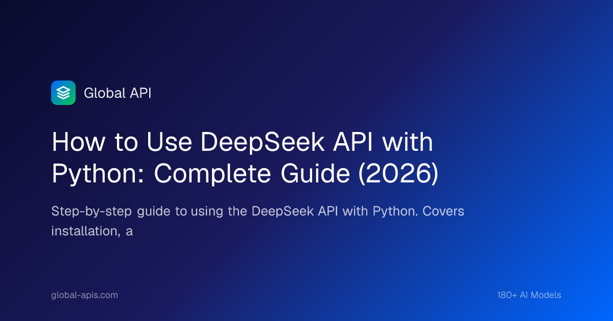 How to Use DeepSeek API with Python: Complete Guide (2026)